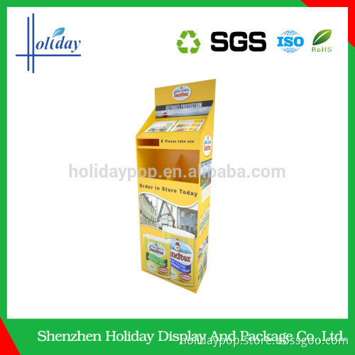 easy installation shelf floor cardboard display stand